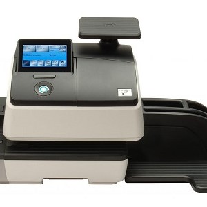 Postbase frankeringsmaskin - sort m/vekt og etikettdispenser