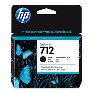 HP 712 80-ml Black Designjet Ink Cartridge