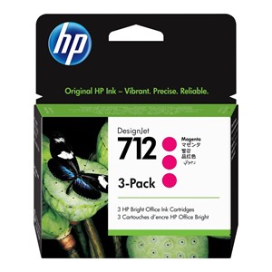 HP 712 3-Pack 29-ml Magenta DesignJet Ink Cartridge